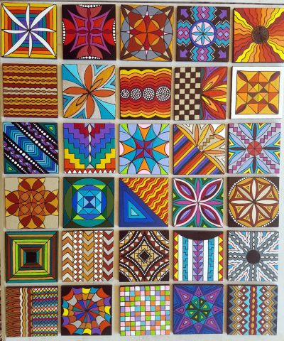 Small art tiles